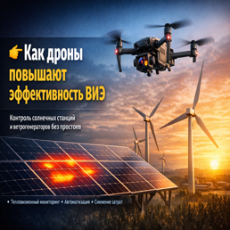 Как беспилотный контроль возобновляемых источников энергии дронами повышает их эффективность?