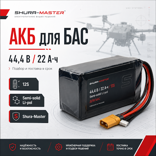 LiPo-аккумуляторы для БАС: подбор тяговых батарей под беспилотную систему фото