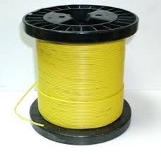 22AWG 0,33 мм² Медный провод в силиконовой изоляции (желтый, UL3135) фото