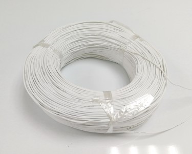 16AWG 1,27 мм² Медный провод в силиконовой изоляции (белый, UL3135)
