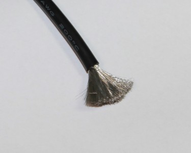 14AWG 2,07 мм² Медный провод в силиконовой изоляции (чёрный, UL3135) фото