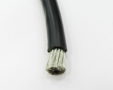 26AWG 0,14 мм² Медный провод в силиконовой изоляции (чёрный, UL3135) фото