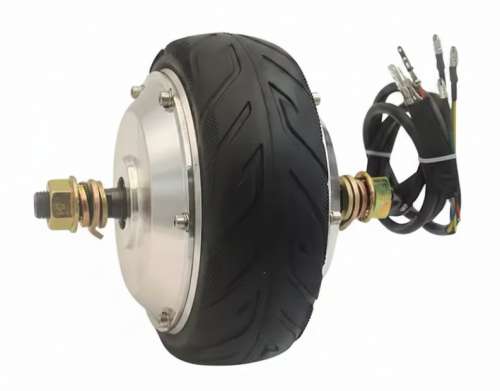 Мотор колесо 6", 250-320 Вт, с редуктором, HB-156 фото