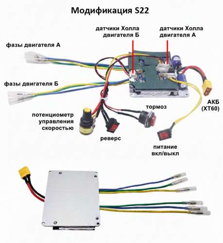 Контроллер бесколлекторного двигателя постоянного тока, 500 Вт, серия YX-S2 фото