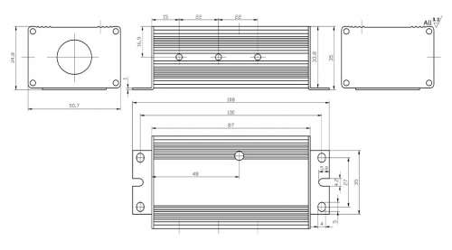 Контроллер бесколлекторного двигателя программируемый Flipsky 75100 75V 100A Single фото