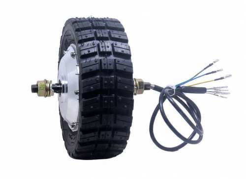 Мотор колесо 8", 250-320 Вт, с редуктором, HB-200 фото