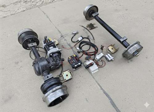 Электропривод для рельсовой тележки, 3-16 кВт, с р/у (RC), SM-KT07 фото