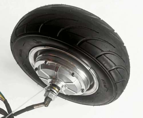 Мотор-колесо 9", 350-1000 Вт, без редуктора, пневмо, Faraday фото