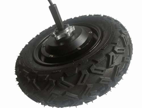 Мотор-колесо 10", 250-400 Вт, с редуктором, пневмо, Faraday фото