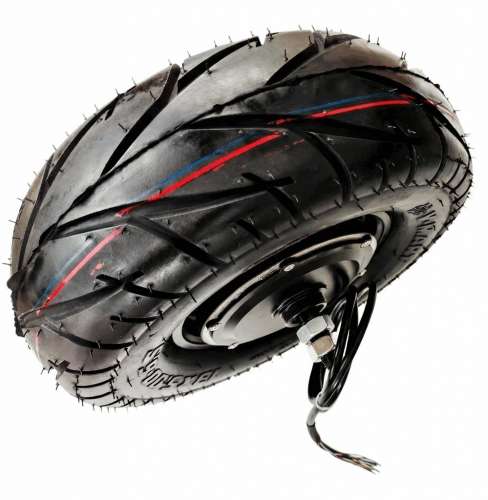 Мотор-колесо 12", 500-800 Вт, c редуктором, пневмо, Faraday фото