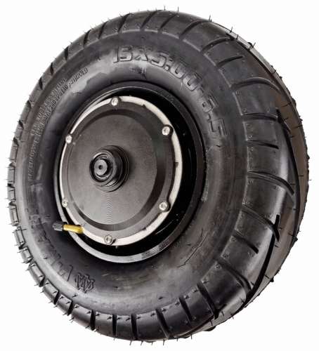 Мотор-колесо 12", 500-800 Вт, c редуктором, пневмо, Faraday фото