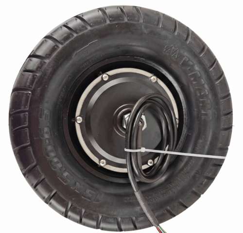 Мотор-колесо 12", 500-800 Вт, c редуктором, пневмо, Faraday фото