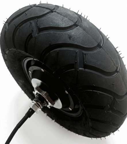 Мотор-колесо 11", 250-400 Вт, с редуктором, пневмо, Faraday фото