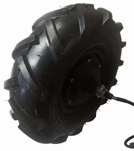 Мотор-колесо 13", 250-400 Вт, с редуктором, пневмо, ёлочка, Faraday фото