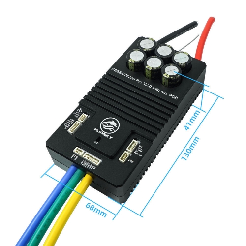 Контроллер бесщёточного двигателя BLDC (14-84 В, 300 А, Flipsky 75200 Pro V2.0) фото