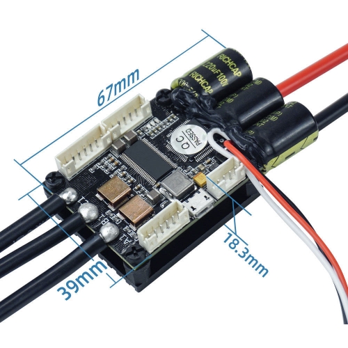 Контроллер бесщёточного двигателя BLDC (8-60 В, 150 А, Flipsky Mini FSESC 4.20) фото