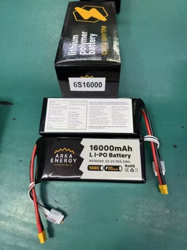 Аккумулятор LiPo ARKA Energy 1174170XP 6S1P 22,2 В 16000 мА·ч 25C XT60 фото