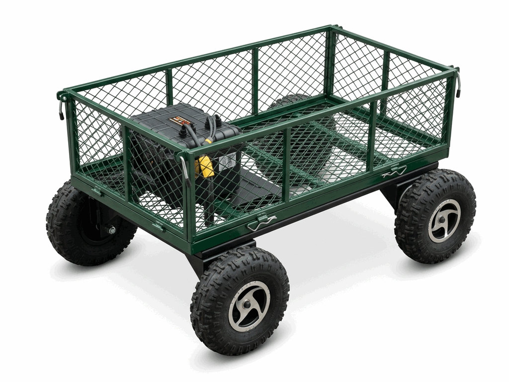 Электротележка «Муравей» 4×4 1400 Вт с сетчатым кузовом