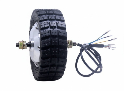 Мотор-колесо 8", 250/320 Вт, с редуктором, литое, HB-200 фото