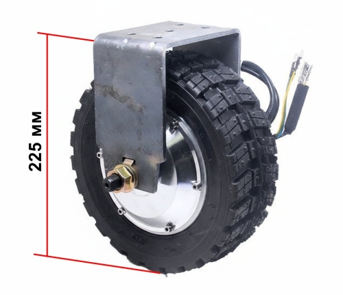 Мотор-колесо 8", 250/320 Вт, с редуктором, литое, HB-200 фото